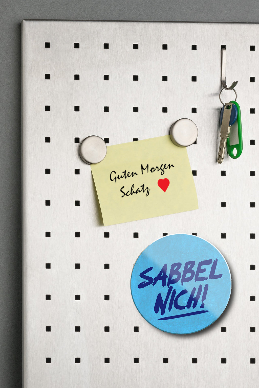 Magnet ''Sabbel nich!'' 8x8x0,3cm