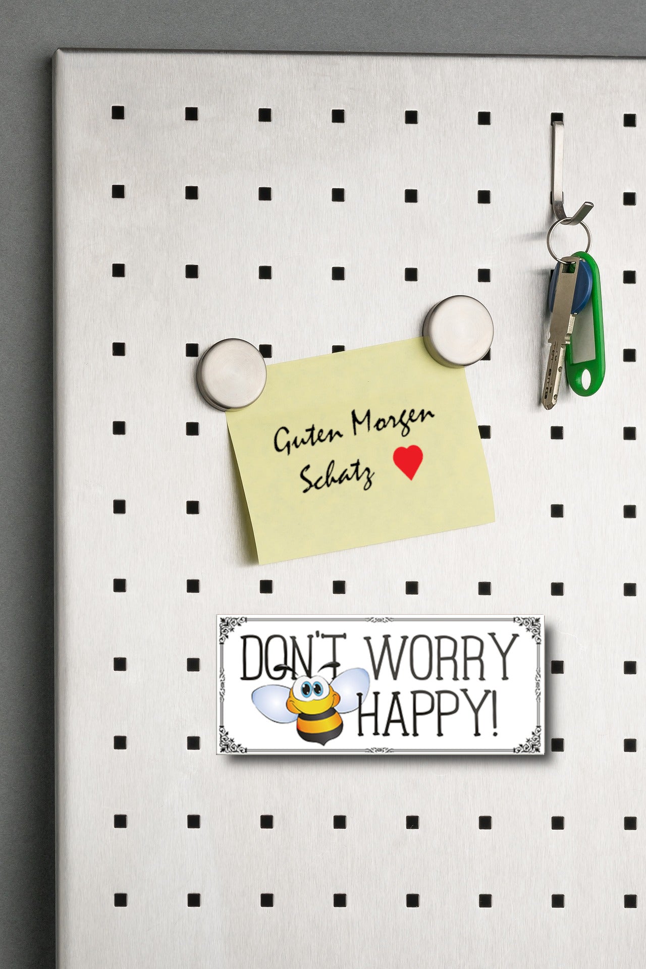 Magnet ''Don't worry BEE happy'' 9,3x4cm