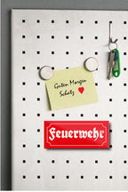 Magnet ''Feuerwehr (rot)'' 9,3x4cm