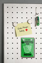 Magnet ''Hannover Fan'' 9x6x0,3cm