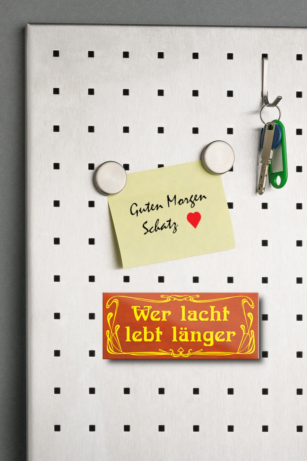 Magnet ''Wer lacht lebt länger'' 9,3x4cm