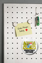 Magnet "Free State of Bavaria" 8x8x0.3cm