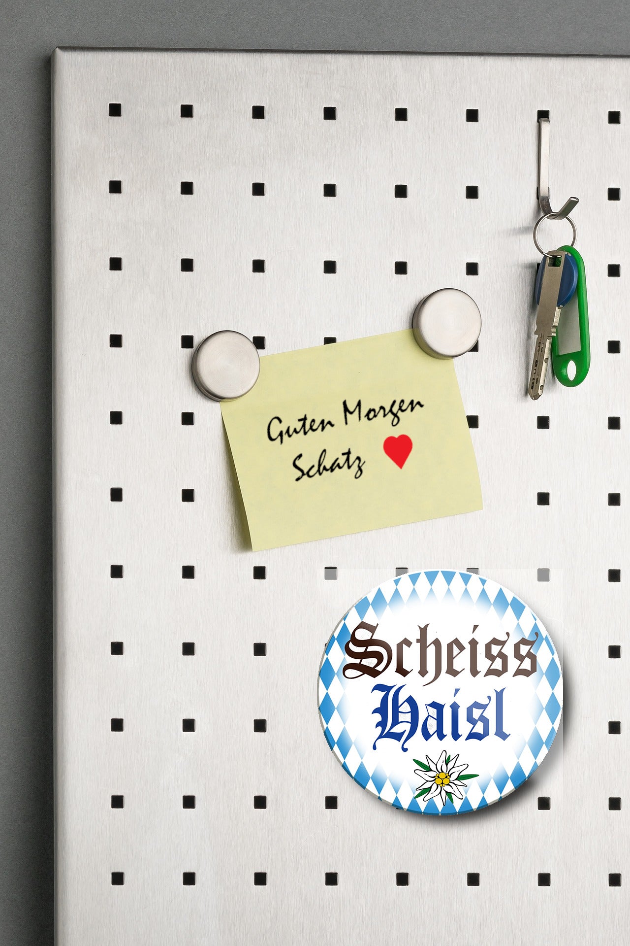 Magnet ''Scheiss Haisl'' 8x8x0,3cm