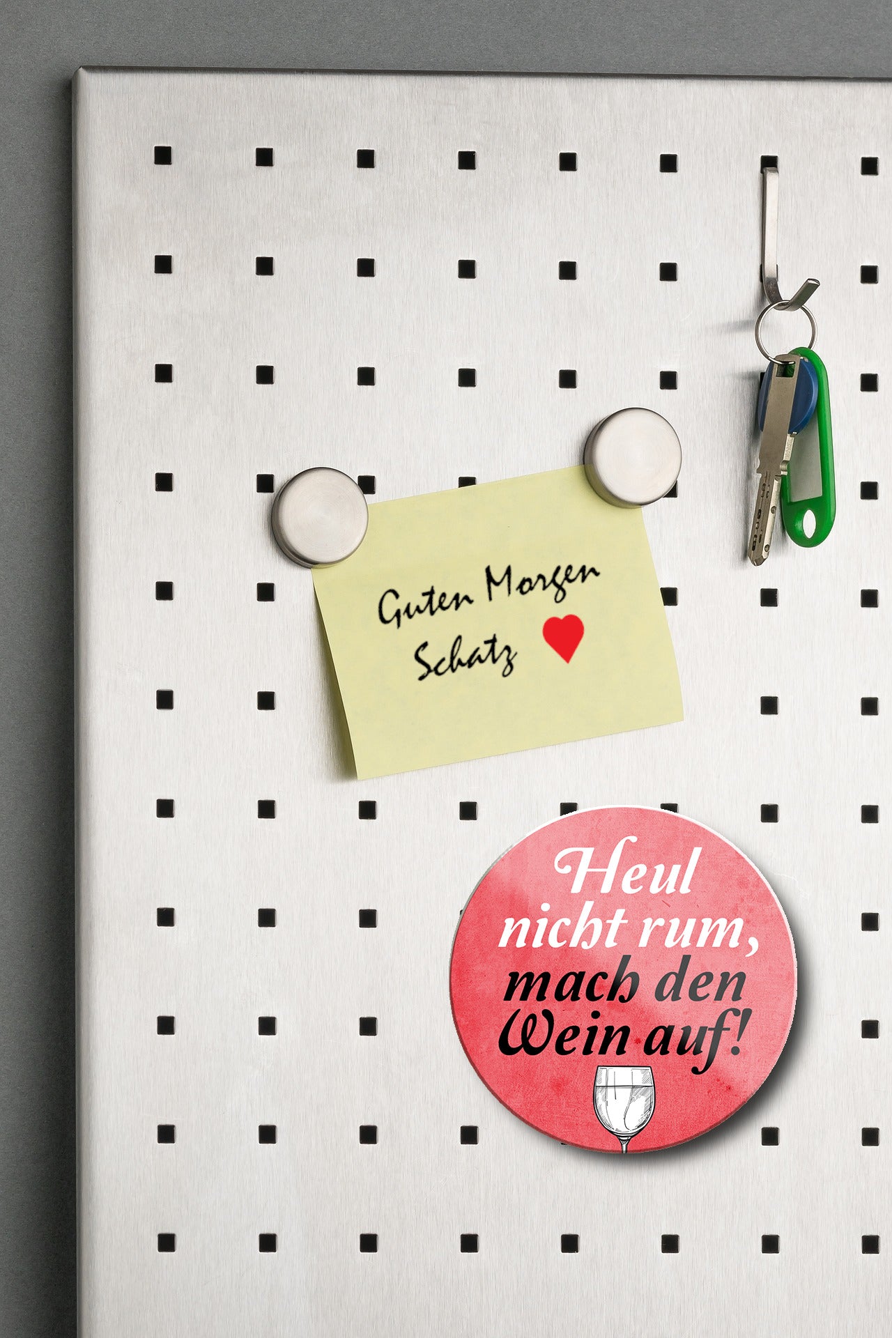 Magnet ''Heute Besoffene Gesellschaft'' 8x8x0,3cm