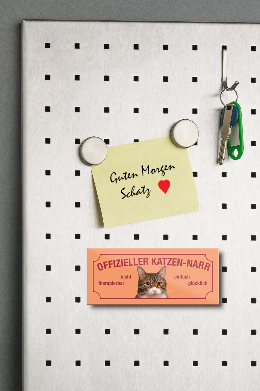 Magnet ''Offizieller Katzennaar (braun)'' 9,3x4cm