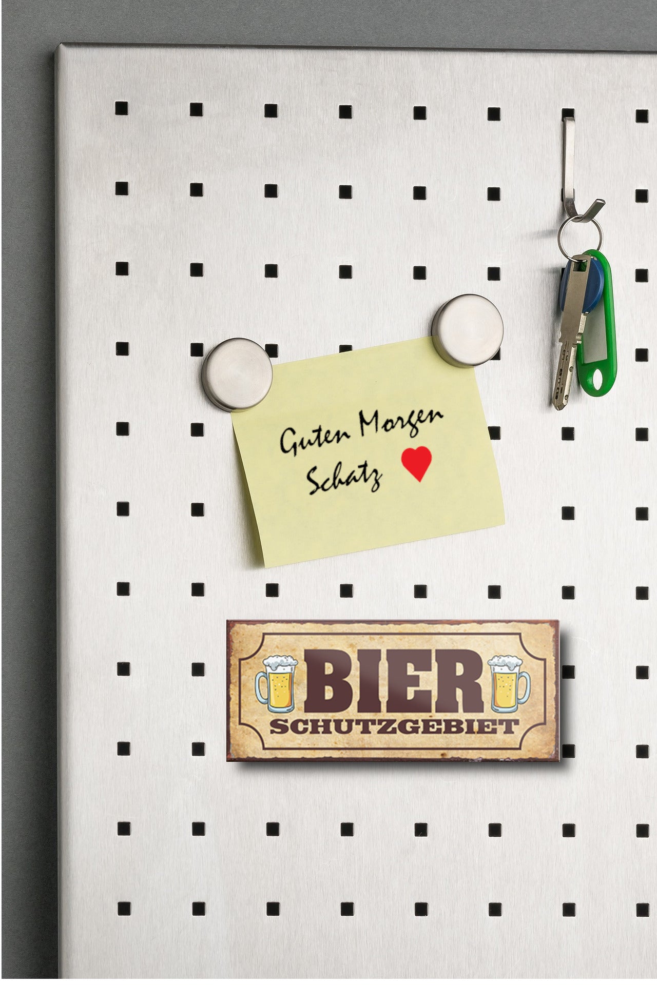 Magnet ''Bier Schutzgebiet'' 9,3x4cm