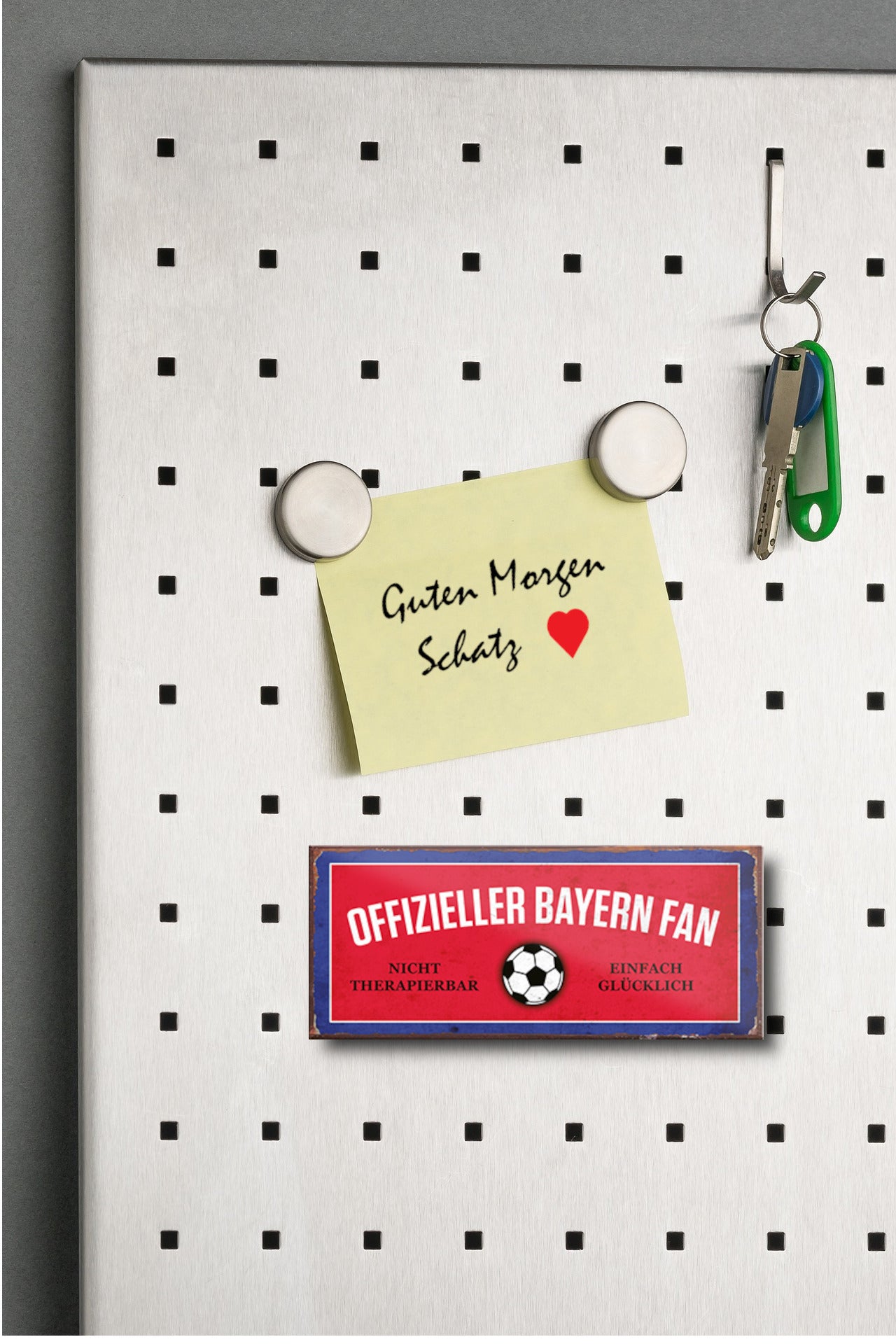 Magnet ''Offizieller Bayern Fan'' 9,3x4cm