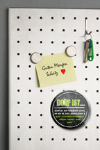 Magnet ''Dorf ist wenn du zum Nachbarn gehst'' 8x8x0,3cm