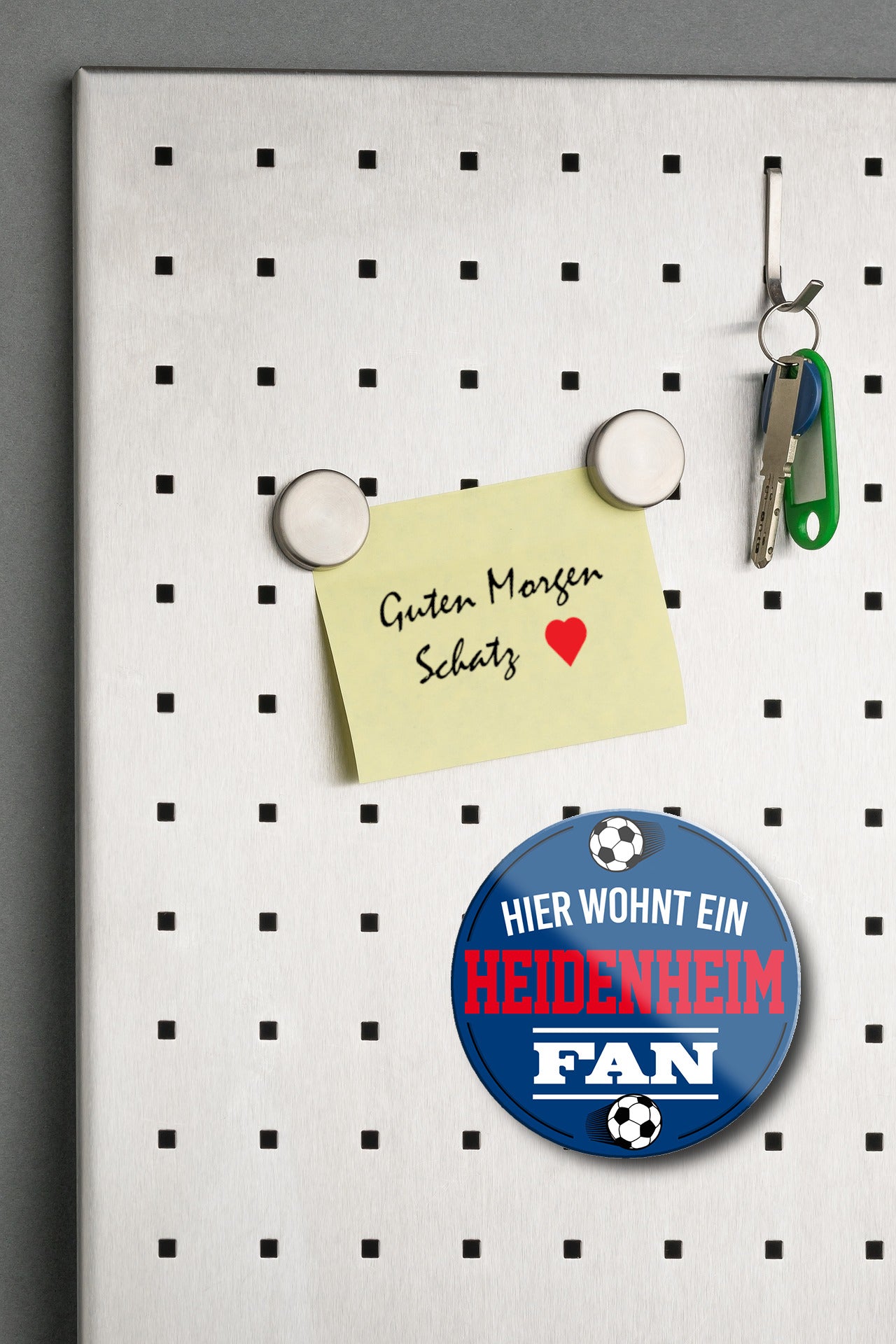 Magnet ''Heidenheim Fan'' 8x8x0,3cm