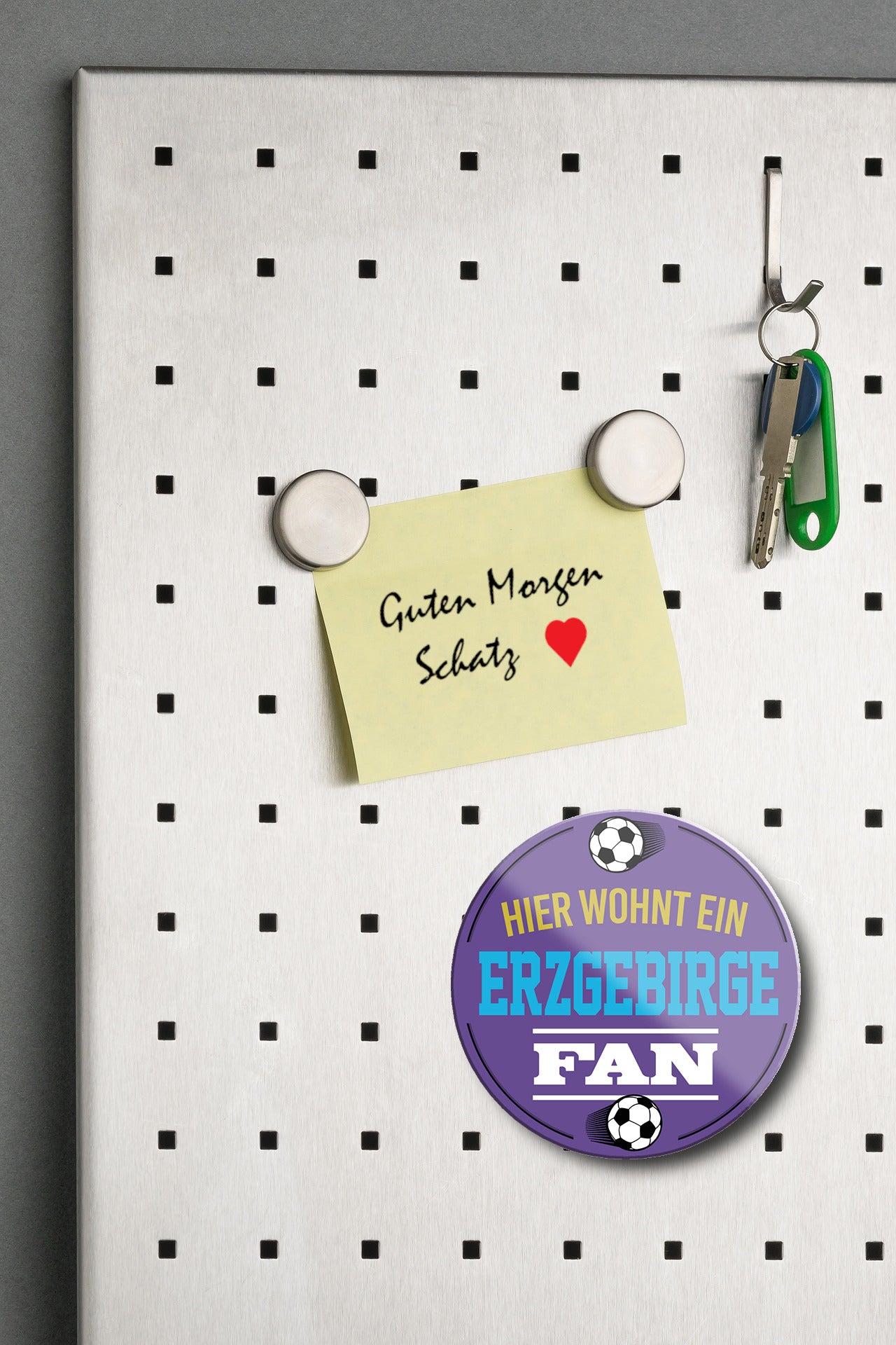 Magnet ''Erzgebirge Fan'' 8x8x0,3cm