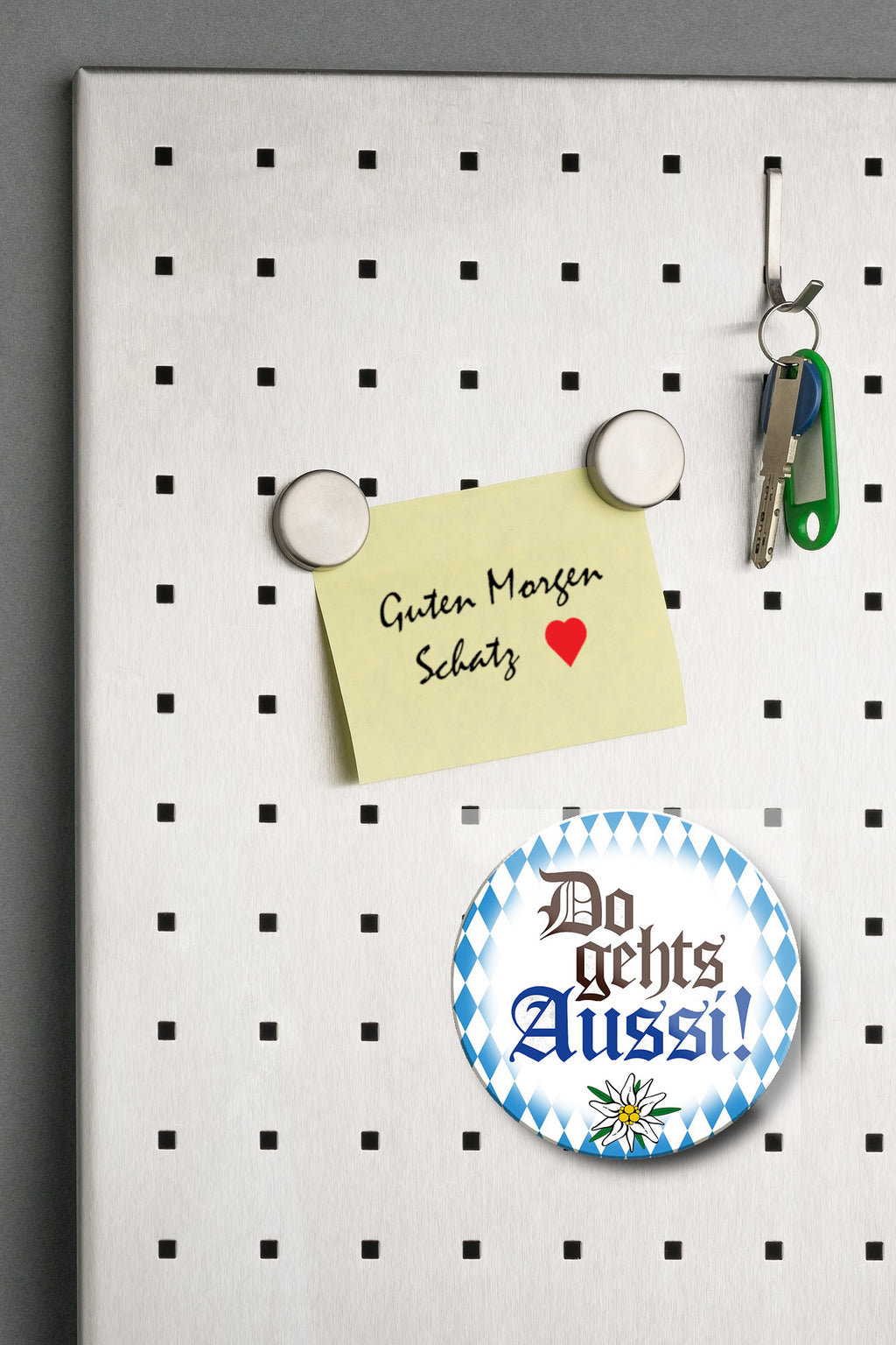 Magnet ''Do gehts Aussi'' 8x8x0,3cm