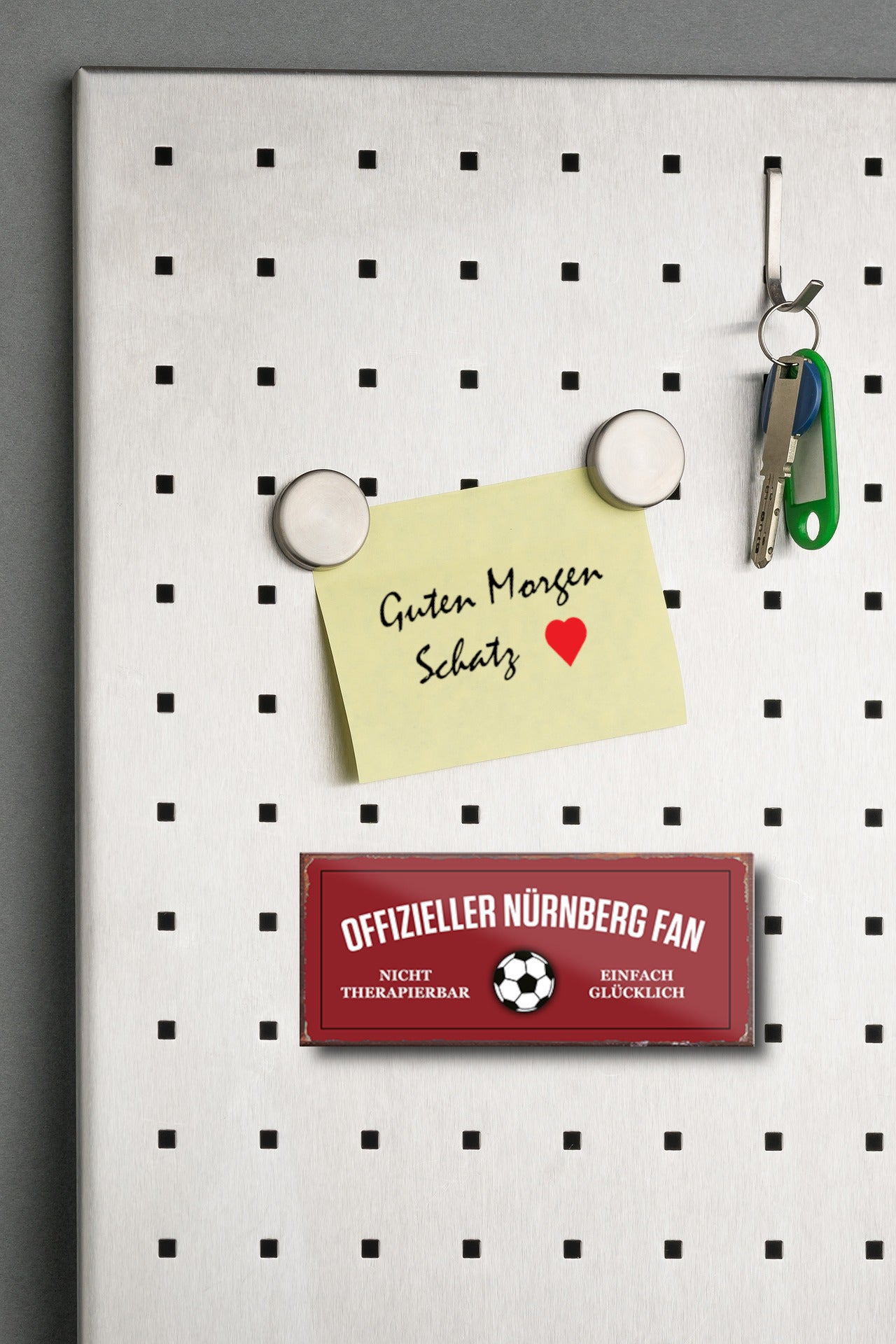 Magnet ''Offizieller Nürnberg Fan'' 9,3x4cm