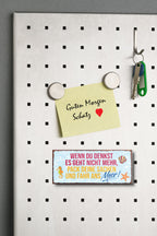 Magnet ''Wenn du denkst es geht nich mehr fahr ans Meer'' 9,3x4cm
