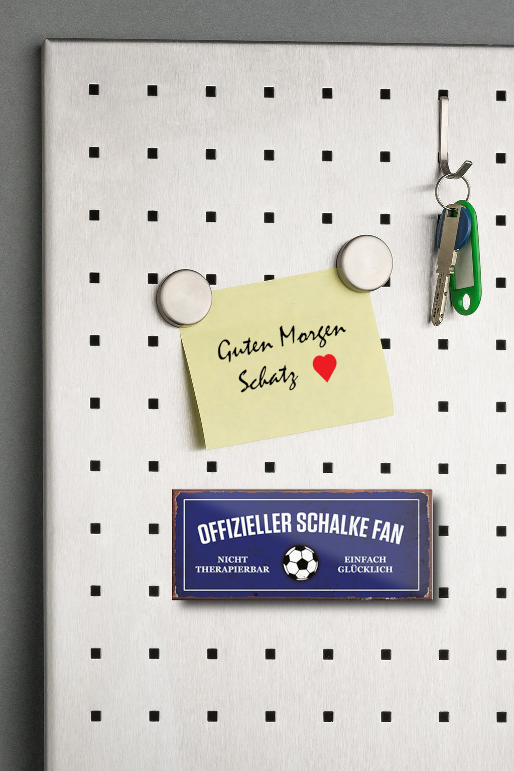 Magnet ''Offizieller Schalke Fan'' 9,3x4cm