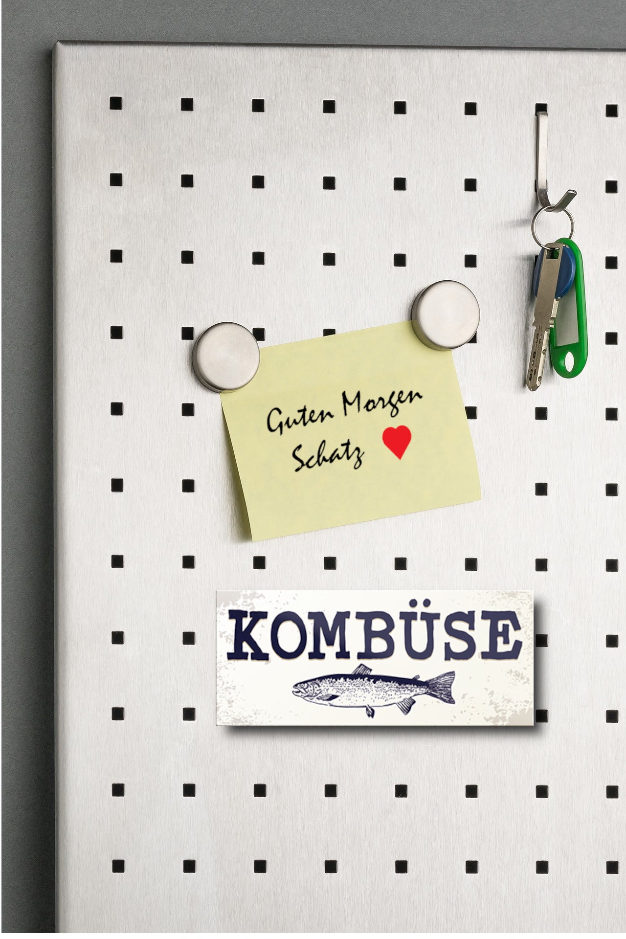 Magnet ''Kombüse (grau)'' 9,3x4cm