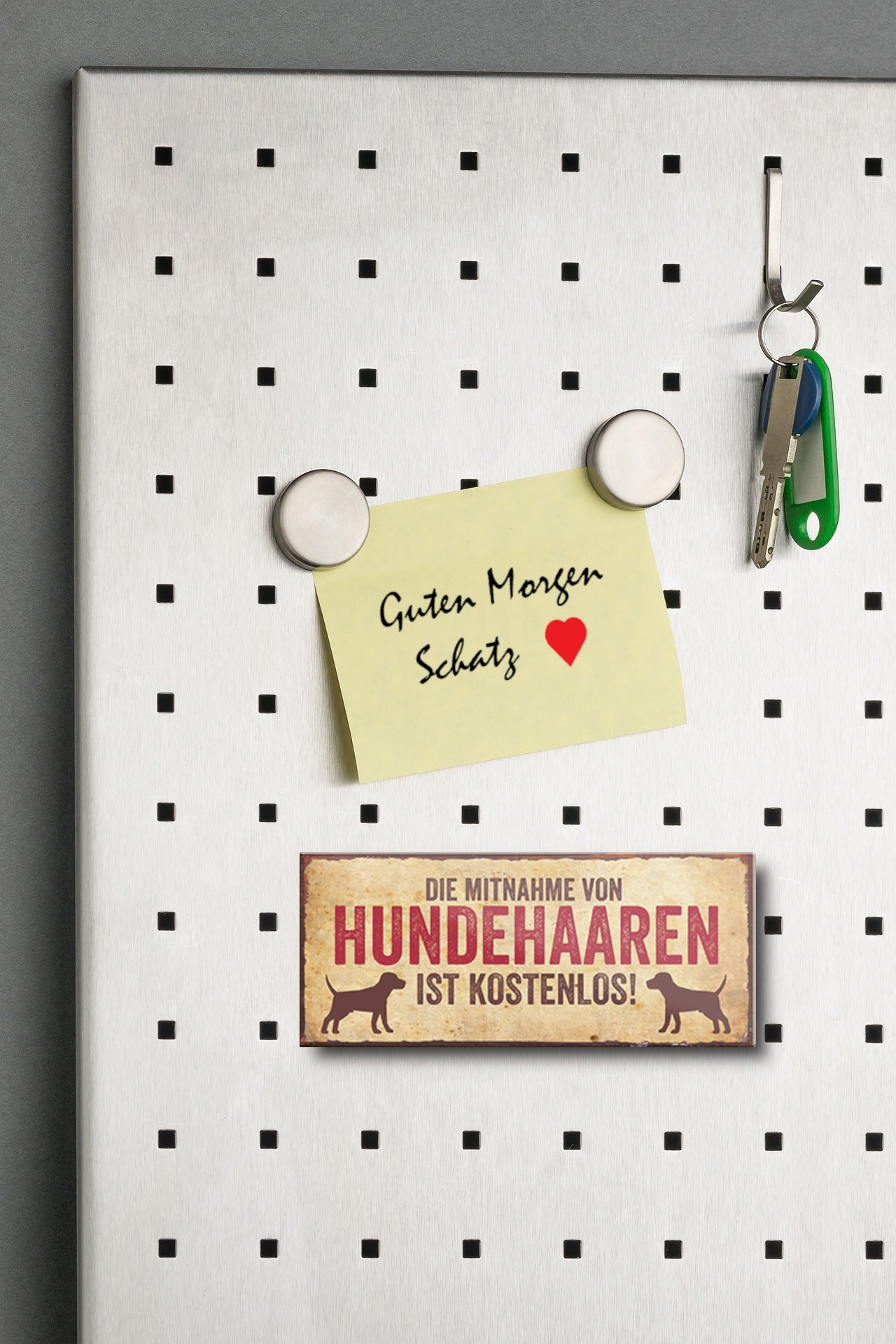 Magnet ''Die Mitnahme von Hundehaaren ist kostenlos'' 9,3x4cm