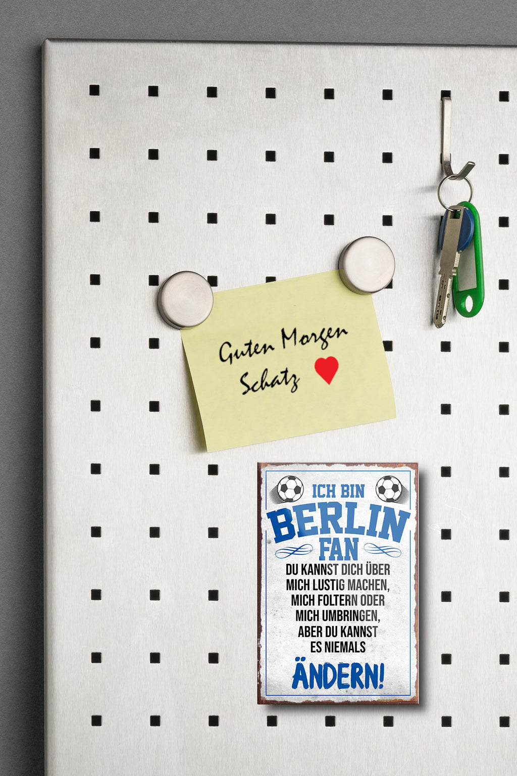 Magnet ''Berlin Fan'' 9x6x0,3cm