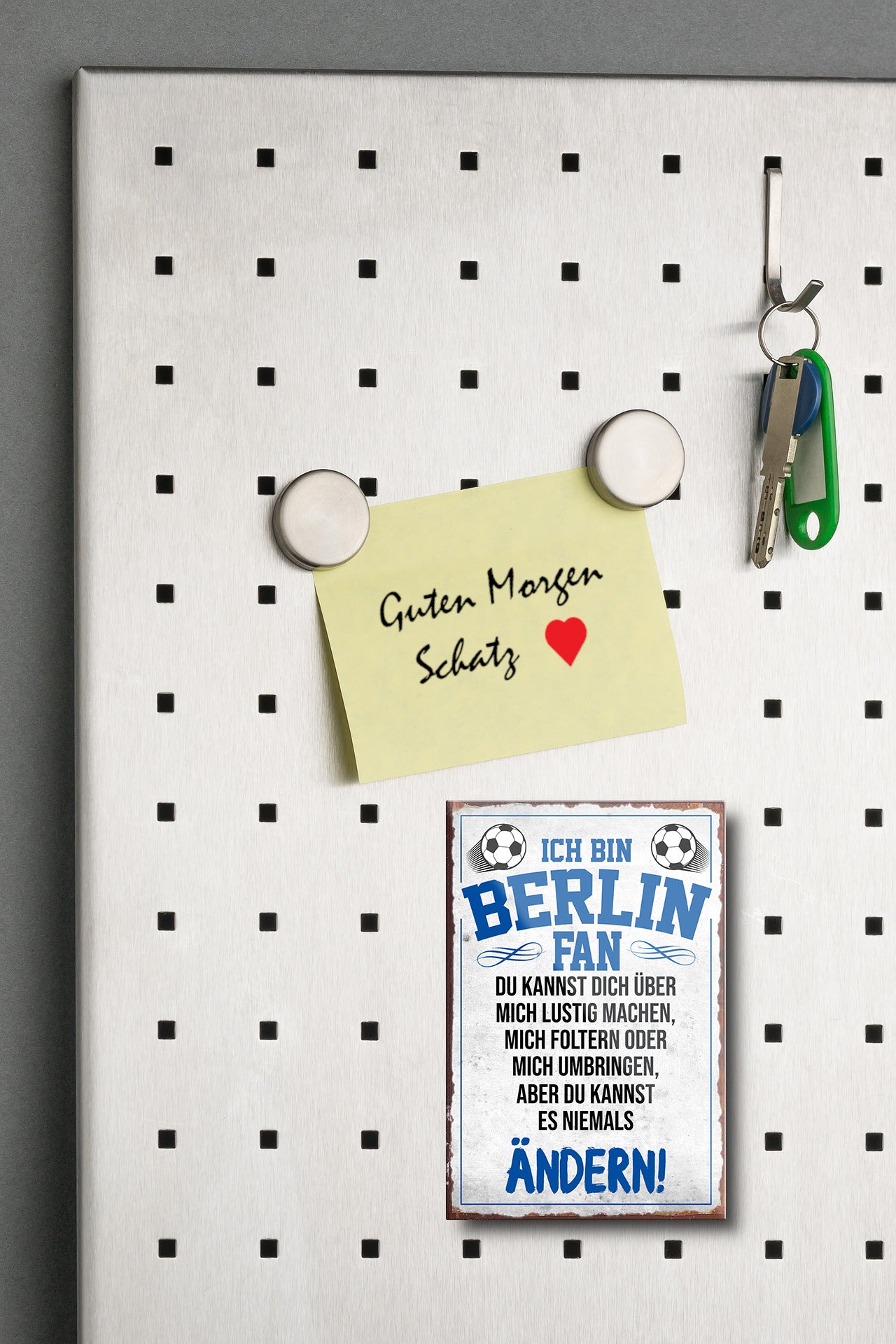 Magnet ''Berlin Fan'' 9x6x0,3cm
