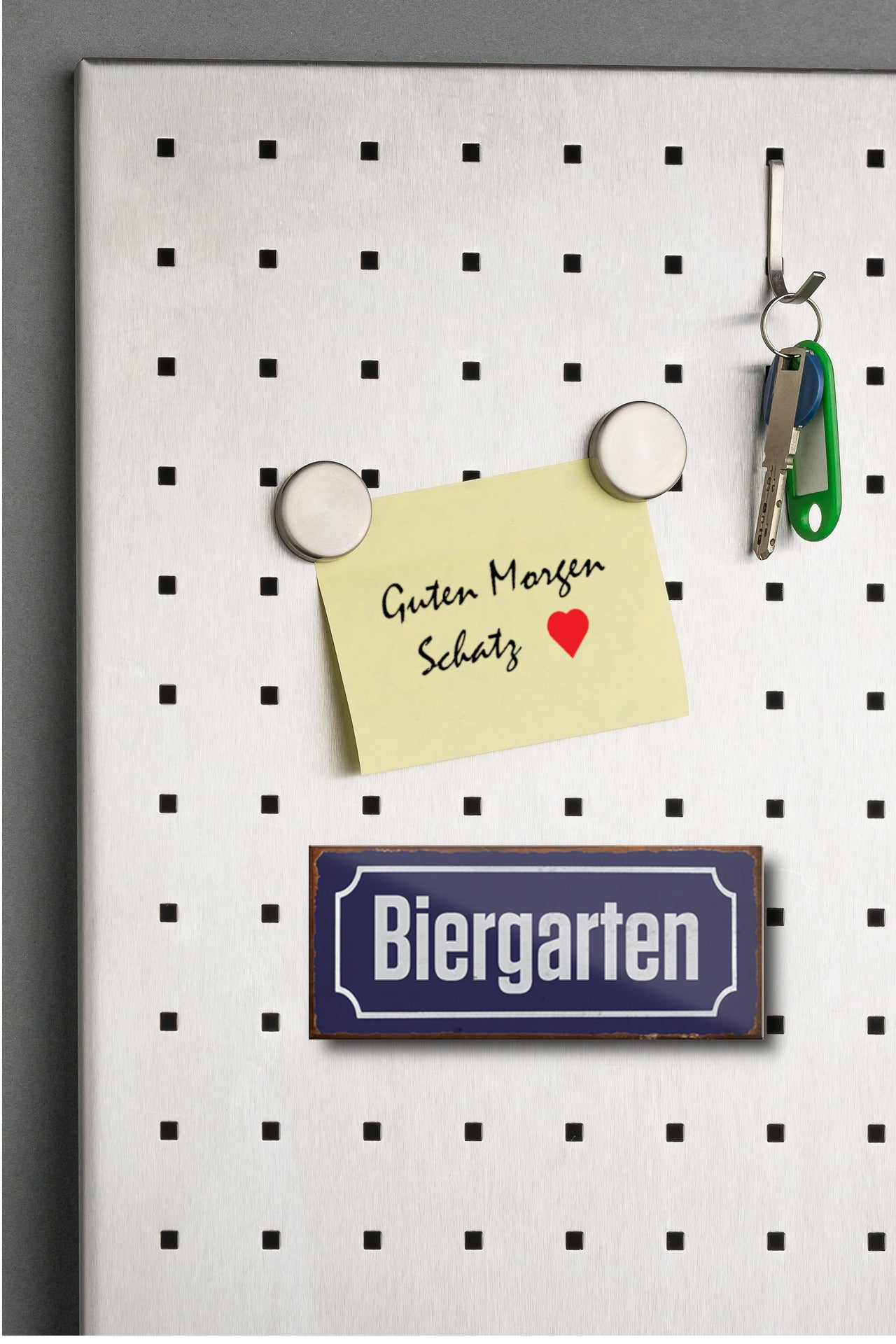 Magnet ''Biergarten (blockschrift)'' 9,3x4cm