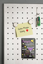 Magnet ''Purple Martini'' 9x6x0,3cm