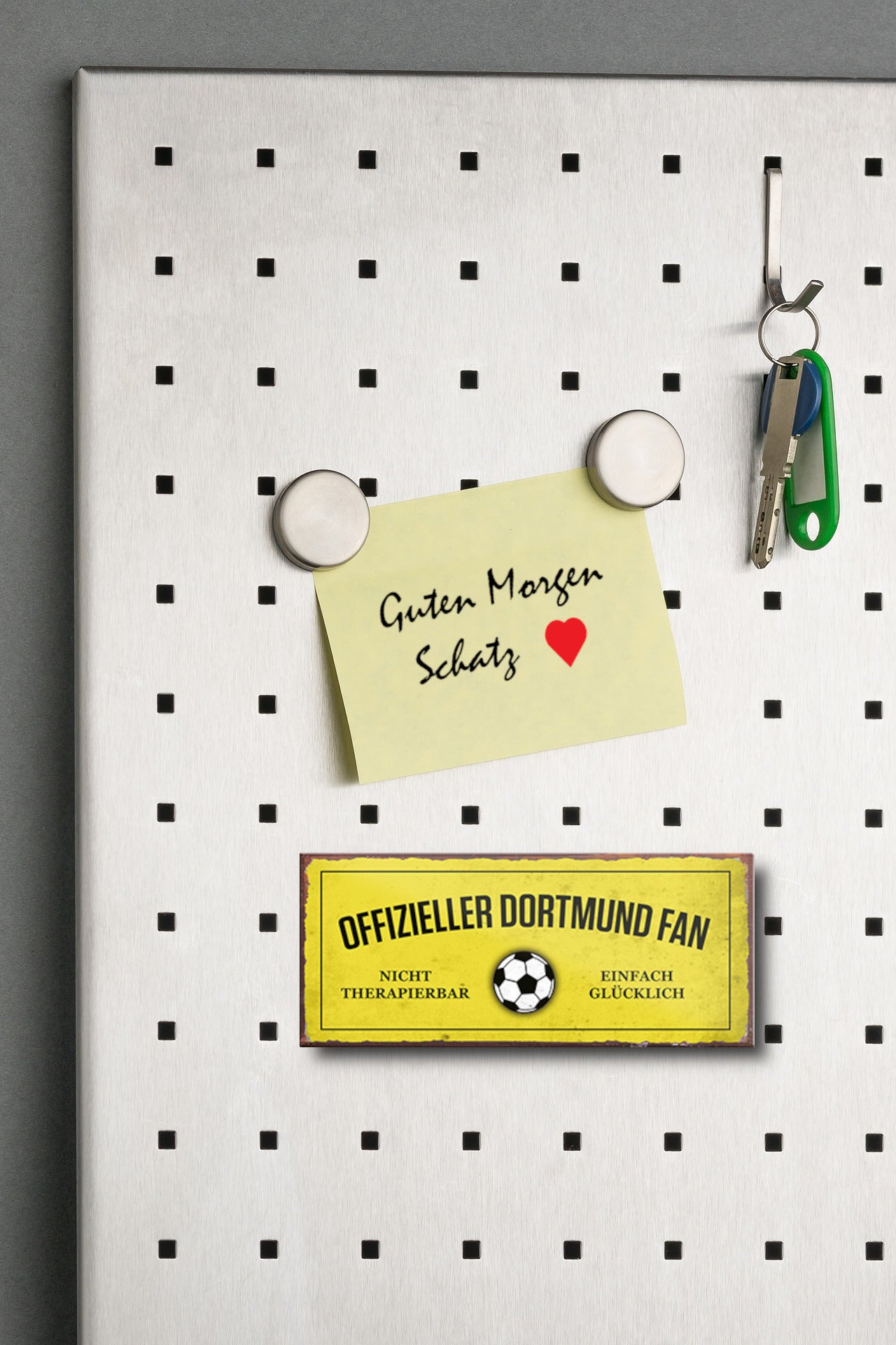 Magnet ''Offizieller Dortmund Fan'' 9,3x4cm