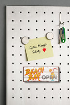 Magnet ''Beach Bar Open'' 9,3x4cm