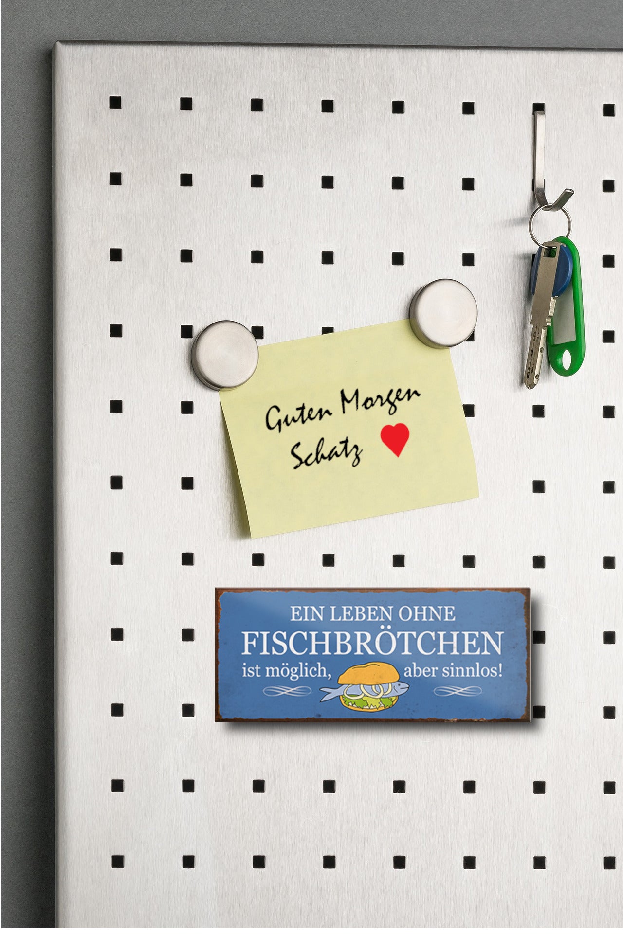 Magnet ''Ein Leben ohne Fischbrötchen ist sinnlos'' 9,3x4cm