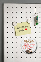 Magnet ''Glück ist die Liebe einer Katze'' 8x8x0,3cm