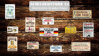 Blechschild ''Heute betreutes trinken'' 18x12cm