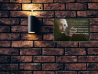 Blechschild ''Die Welt so wie wir sie geschaffen haben (Einstein)'' 20x30cm