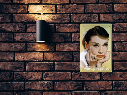 Blechschild ''Audrey Hepburn'' 20x30cm