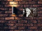 Blechschild ''Halte dich von negativen Menschen fern (Einstein)'' 20x30cm