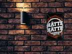 Blechschild ''Hätte hätte Fahrradkette'' 20x30cm