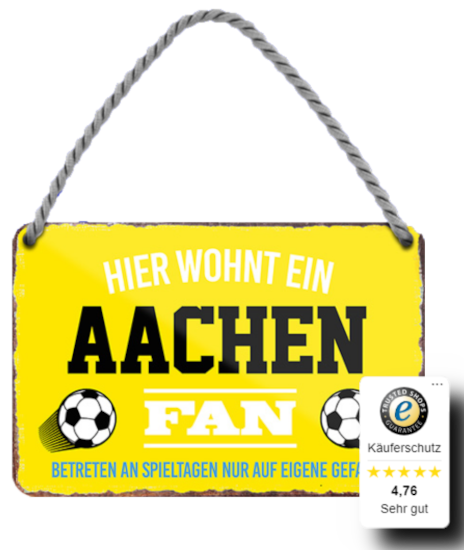 Blechschilder ''Fußball 1 von 5'' Bayern Dortmund Freiburg Köln Mönchengladbach Pauli uvm 18x12cm