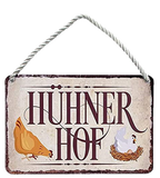4252024208962 Schilderstore24 Schilderstore24 Blechschilder sind perfekt als Geschenk zu Weihnachten, Geburtstage, Feiern, Partys, Grillabende, Namenstag, Feiertag, Mädelsabend, Hochzeit. Jederzeit stilvoll im Wohnzimmer, Partykeller, Garage, Praxis, Büro, Café, Hauseingang Traktor Maschine Landmaschine Feld bauer landwirt landwirtschaft schlepper	 ''Hühnerhof''		18x12cm
