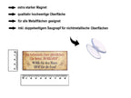Magnet ''Das Geheimnis einer glücklichen Ehe Shop für die Frau'' 9,3x4cm