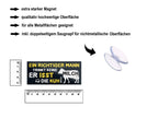 Magnet ''Ein richtiger Mann trink keine Milch, Isst die Kuh'' 9,3x4cm