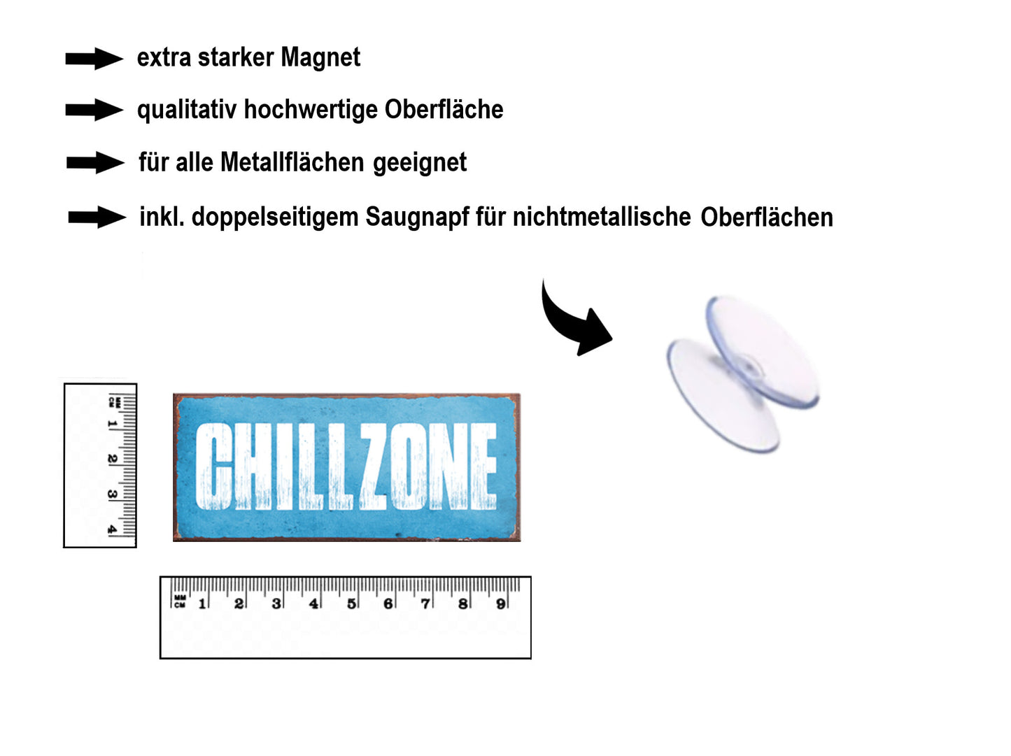 Magnet ''Chillzone'' 9,3x4cm