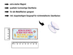 Magnet ''Wenn du denkst es geht nich mehr fahr ans Meer'' 9,3x4cm