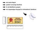 Magnet ''Profi am Werk. Ein Mann, ein Grill''9,3x4cm