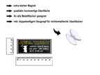 Magnet ''Grill Wurst Wurst eine dunke Seite schon hat'' 9,3x4cm