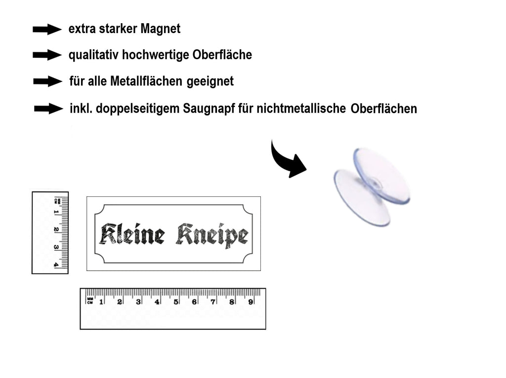Magnet ''Kleine Kneipe'' 9,3x4cm
