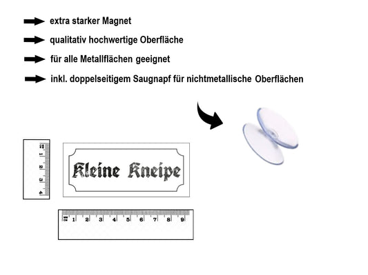 Magnet ''Kleine Kneipe'' 9,3x4cm