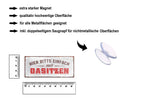 Magnet ''Hier bitte einfach nur dasitzen'' 9,3x4cm