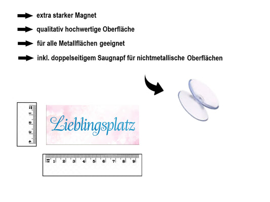 Magnet ''Lieblingsplatz'' 9,3x4cm