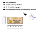 Magnet ''Trink ein Bier und die Welt gehört dir'' 9,3x4cm