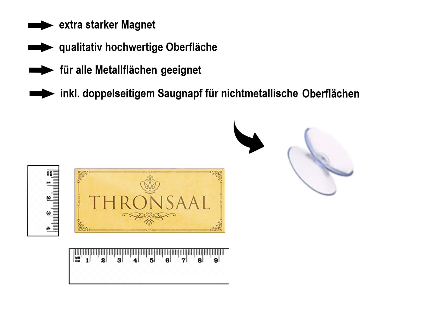Magnet ''Thonsaal WC'' 9,3x4cm