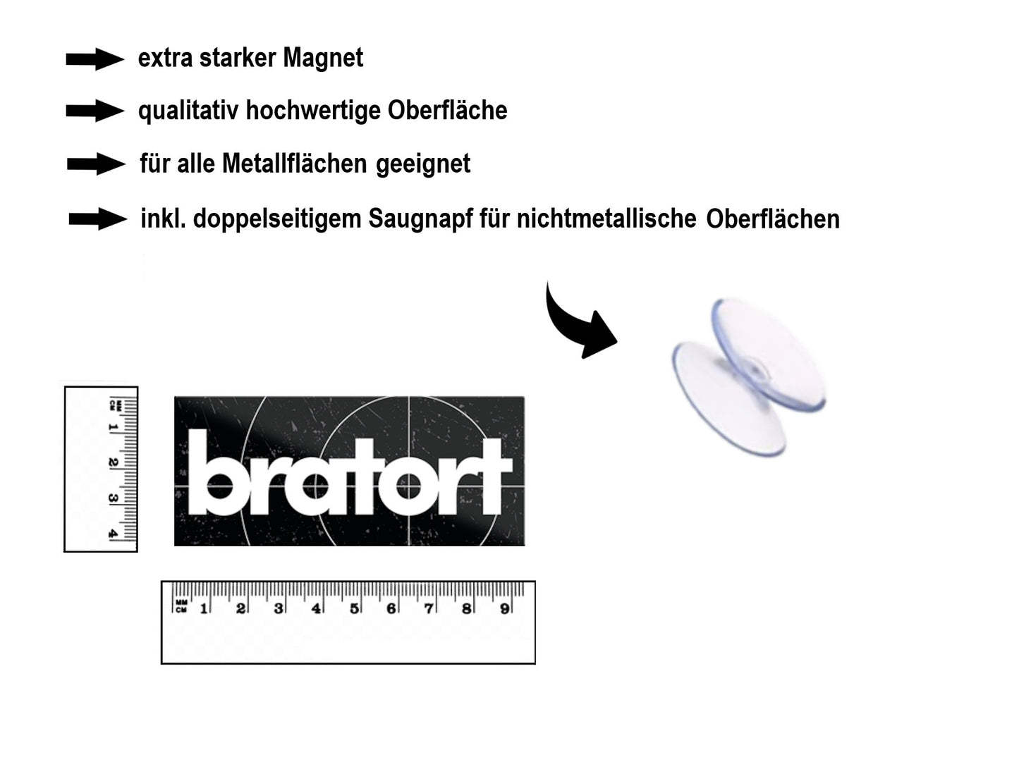 Magnet ''Bratort'' 9,3x4cm