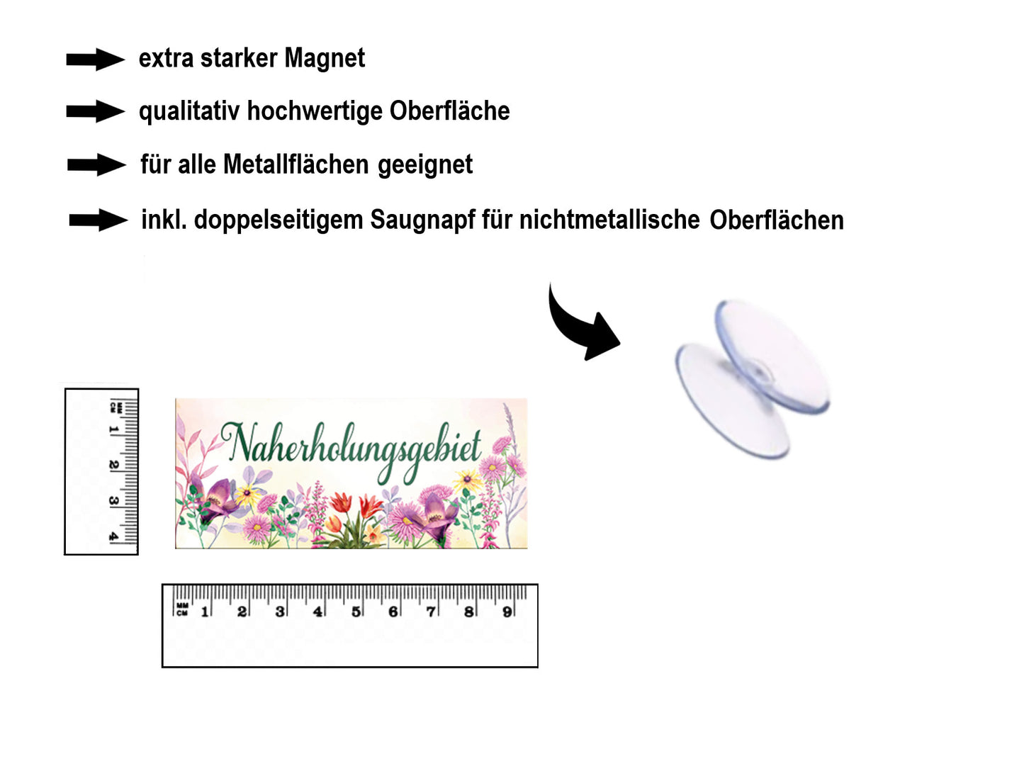 Magnet ''Naherholungsgebiet'' 9,3x4cm