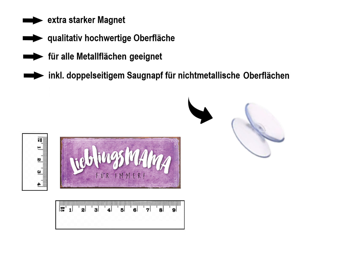 Magnet ''Lieblingsmama'' 9,3x4cm